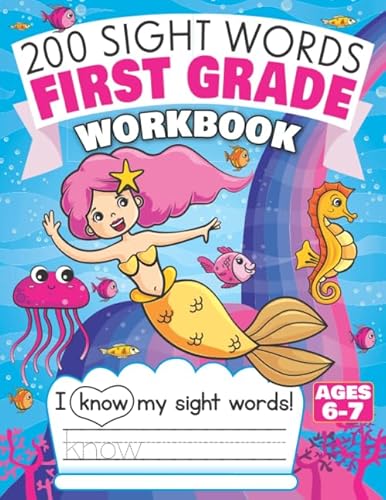 Stock image for 200 Sight Words First Grade Workbook Ages 6-7: 135 Fun Pages of Reading & Writing Activities with High Frequency Sight Words for 1st Grade Kids for sale by ZBK Books