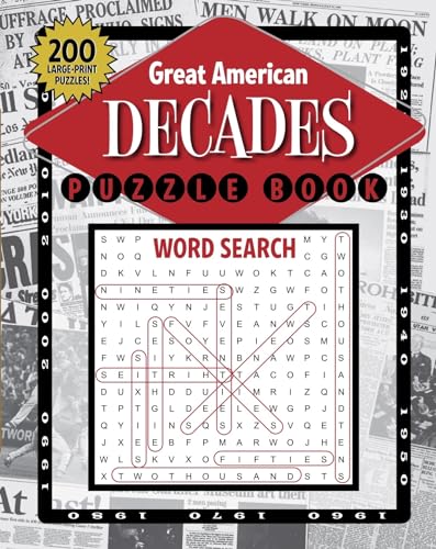 Imagen de archivo de Great American Decades Puzzle Book (Great American Puzzle Books) a la venta por SecondSale