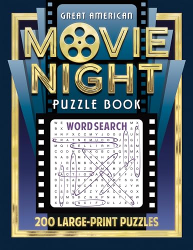 Imagen de archivo de Great American Movie Night Puzzle Book: 200 Large-print Puzzles a la venta por Revaluation Books