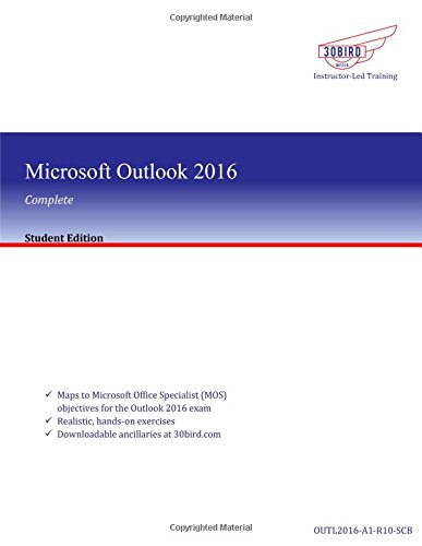 Beispielbild fr Microsoft Outlook 2016 Student Edition by 30 Bird - Black and White Print zum Verkauf von SecondSale