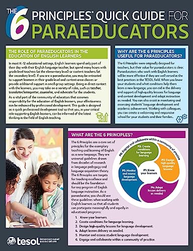 Stock image for The 6 Principles Quick Guide for Paraeducators for sale by Blackwell's