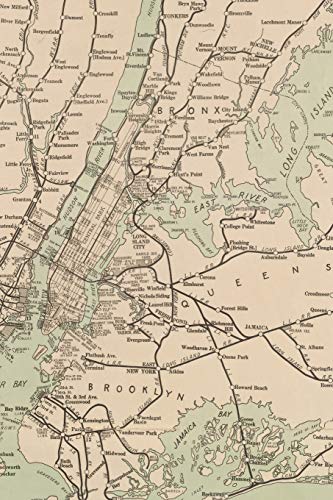 Stock image for New York City Vintage Map 4x6" Field Journal / Field Notebook / Field Book / Memo Book / Pocket Notebook (100 pages/50 sheets) for sale by Buchpark