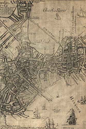 Stock image for A NEW PLAN OF YE GREAT TOWN OF BOSTON IN NEW ENGLAND IN AMERICA WITH THE MANY ADDITIONALL BUILDINGS & NEW STREETS, TO THE YEAR, 1769: A POETOSE NOTEBOOK / JOURNAL / DIARY (100 PAGES/50 SHEETS) for sale by KALAMO LIBROS, S.L.