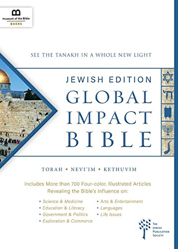 Beispielbild fr Global Impact Bible, JPS Tanakh Jewish Edition: See the Bible in a Whole New Light zum Verkauf von BooksRun