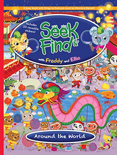 9781945546556: Seek & Find with Freddy and Ellie, Around the Worl