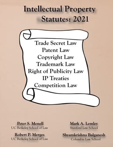 Stock image for Intellectual Property Statutes 2021 for sale by SecondSale