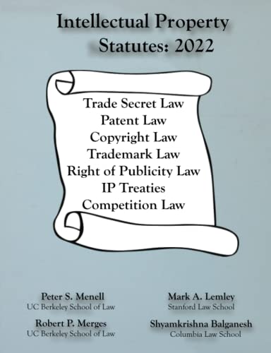 Stock image for Intellectual Property Statutes 2022 for sale by BooksRun