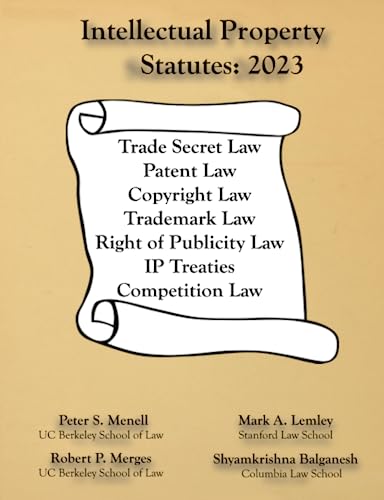 Stock image for Intellectual Property Statutes 2023 for sale by HPB-Red
