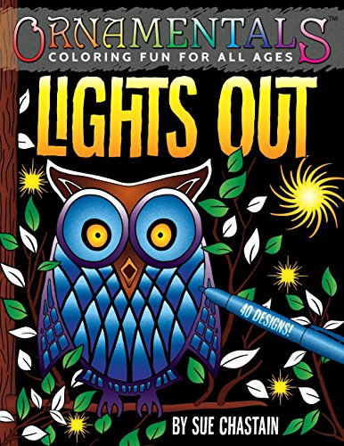 Stock image for OrnaMENTALs Lights Out: 40 Lighthearted Designs to Color with Dramatic Black Backgrounds (Volume 6) for sale by Ergodebooks