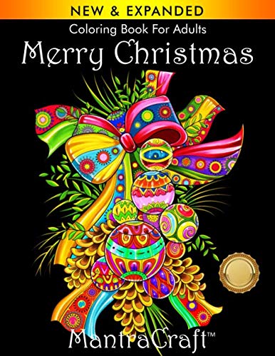 Beispielbild fr Coloring Book for Adults: Merry Christmas: Christmas Coloring Book for Adults Relaxation (MantraCraft Coloring Books) zum Verkauf von SecondSale