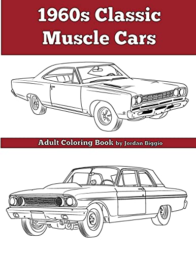 9781945803055: 1960's Classic Muscle Cars: An Adult Coloring Book