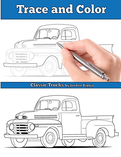 Beispielbild fr Trace and Color: Classic Trucks: Adult Activity Book zum Verkauf von Book Deals