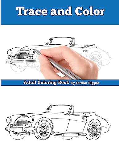 9781945803307: Trace and Color: Classic British Cars: Adult Activity Book