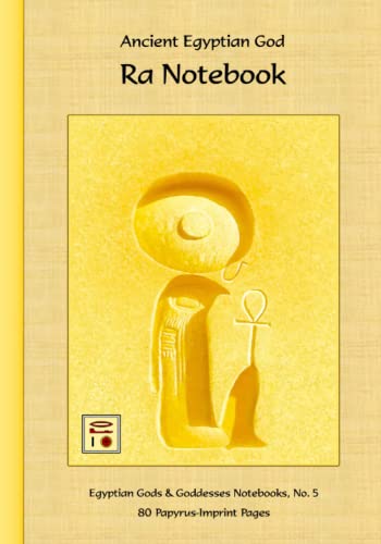 Stock image for Ancient Egyptian God Ra Notebook: 80 Papyrus-Imprint Pages for sale by Books Unplugged