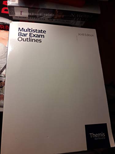 Imagen de archivo de Themis Multistate Bar Exam Outline 2018 a la venta por ThriftBooks-Dallas
