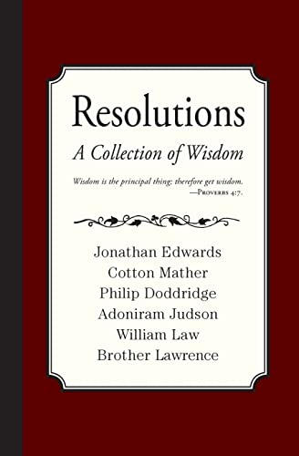 Imagen de archivo de Resolutions: A Collection of Wisdom a la venta por GF Books, Inc.