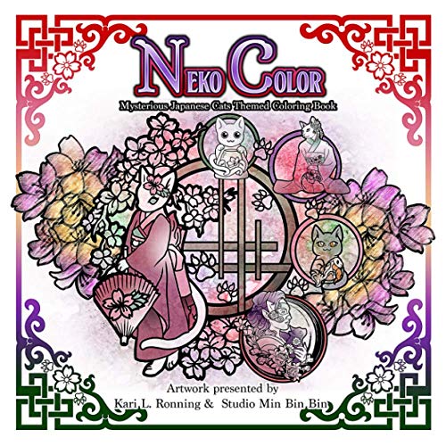 9781946181251: Neko Color: Mysterious Japanese Cat Themed Coloring Book