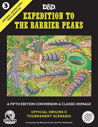 for sale online 2019, Book, Other 5e Adventure, Hardback Original Adventures Reincarnated #3: Expedition to the Barrier Peaks 