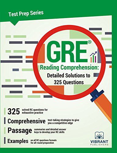 Stock image for GRE Reading Comprehension: Detailed Solutions to 325 Questions for sale by WorldofBooks