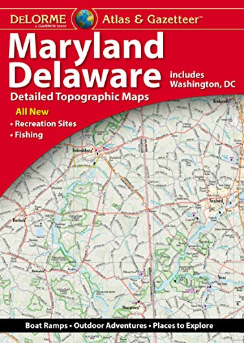 Beispielbild fr Delorme Atlas &amp; Gazetteer: Maryland &amp; Delaware zum Verkauf von Blackwell's