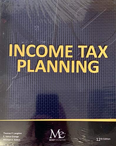 Stock image for INCOME TAX PLANNING for sale by HPB-Red