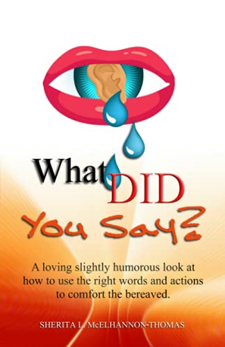 Imagen de archivo de What Did You Say?: A loving slightly humorous look at how to use the right words and actions to comfort the bereaved. a la venta por Blue Vase Books