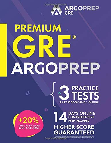 Stock image for GRE by ArgoPrep: Premium GRE Prep + 14 Days Online Comprehensive Prep Included + Videos + Practice Tests and Quizzes for sale by ThriftBooks-Dallas