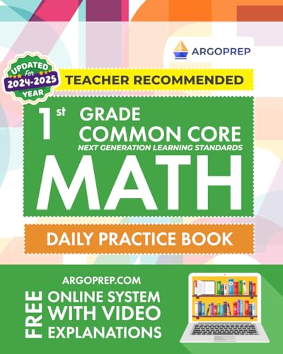 Imagen de archivo de 1st Grade Common Core Math: Daily Practice Workbook | 1000+ Practice Questions and Video Explanations | Argo Brothers a la venta por SecondSale