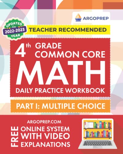 Beispielbild fr 4th Grade Common Core Math: Daily Practice Workbook - Part I: Multiple Choice | 1000+ Practice Questions and Video Explanations | Argo Brothers zum Verkauf von Better World Books