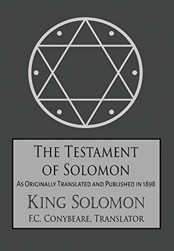 Beispielbild fr The Testament of Solomon zum Verkauf von Better World Books