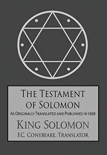 Imagen de archivo de The Testament of Solomon a la venta por Better World Books