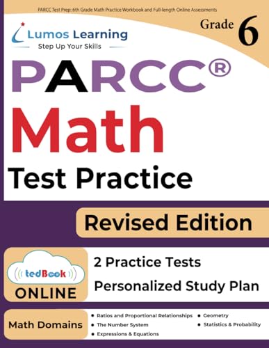 Imagen de archivo de PARCC Test Prep: 6th Grade Math Practice Workbook and Full-length Online Assessments: PARCC Study Guide a la venta por ThriftBooks-Dallas