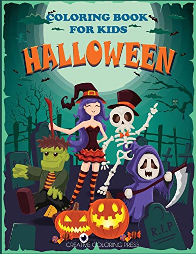 Stock image for Halloween Coloring Book for Kids: Halloween Designs Including Witches, Ghosts, Pumpkins, Haunted Houses, and More! (Kids Halloween Books) [Soft Cover ] for sale by booksXpress