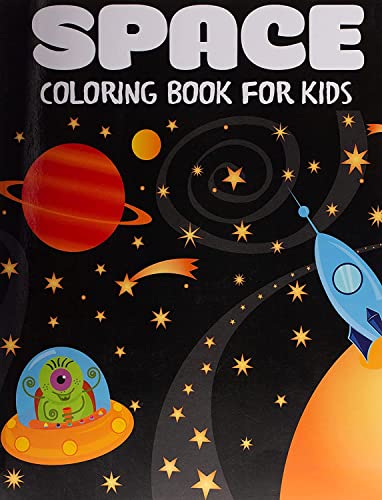 9781947243828: Space Coloring Book for Kids: Fantastic Outer Space Coloring with Planets, Astronauts, Space Ships, Rockets (Children's Coloring Books)
