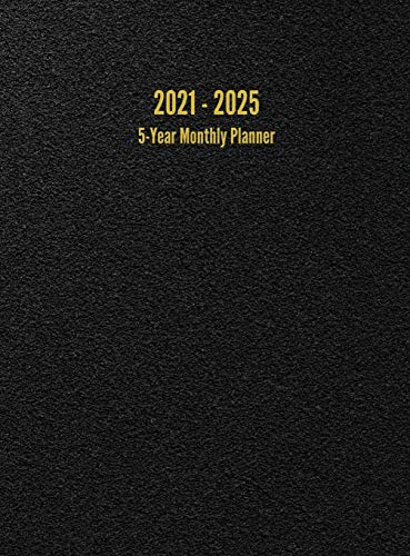 Stock image for 2021 - 2025 5-Year Monthly Planner: 60-Month Calendar (Black) for sale by Books From California