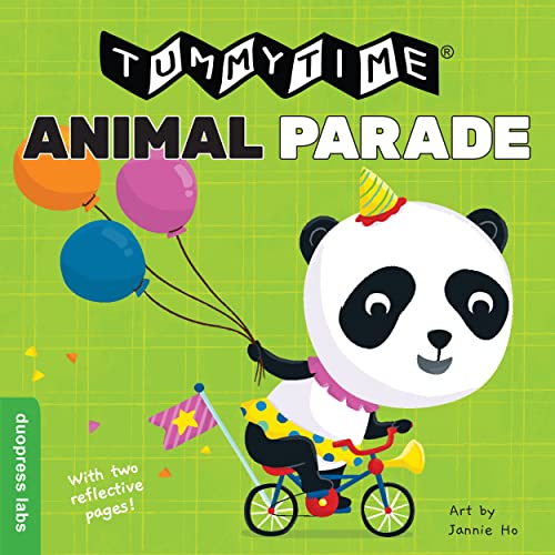 Stock image for TummyTime(R): Animal Parade: A Sturdy Fold-out Book with Two Mirrors for Babies. One Side Has High-Color Images, the Other Has High-Contrast Black-and-White Images for sale by Once Upon A Time Books