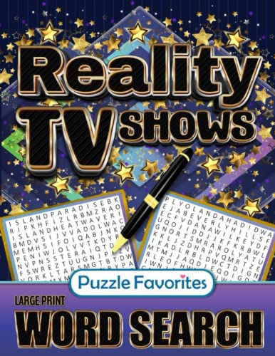 Stock image for Reality TV Shows Word Search Large Print: Puzzle Book for Adults Themed Television Show Word Find (TV Word Search Series) for sale by GF Books, Inc.