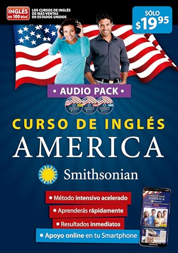 Stock image for Curso de ingls AMRICA de Smithsonian.Audiopack. Ingls en 100 das / America English Course, Smithsonian Institution (Spanish Edition) for sale by GF Books, Inc.
