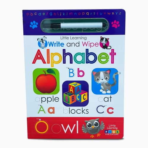 9781947788343: Alphabet Little Learning Library - Write & Wipe Activity Kids Books - Childrens Books, Toddler Books