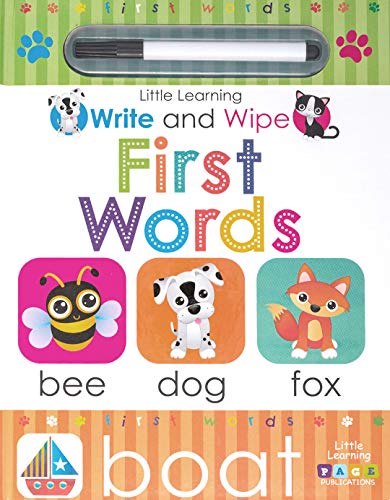 9781947788367: First Words - Write & Wipe Activity Kids Books - Childrens Books, Toddler Books