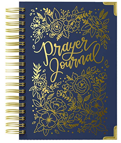 

Prayer Journal for Women: An Inspirational Christian Bible Journal, Prayer Notebook & Devotional (Premium Gold Spiral-Bound Hardcover)