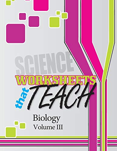 Beispielbild fr Worksheets that Teach: Biology, Volume III zum Verkauf von Buchpark