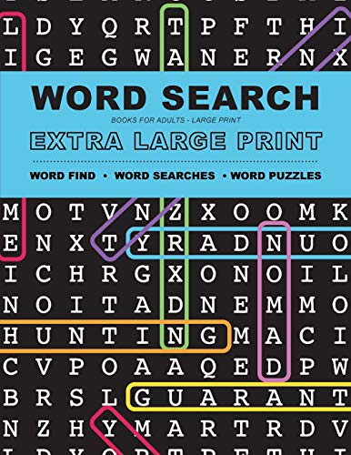 Beispielbild fr Word Search Books for Adults: Extra Large Print Word Find - Word Searches - And Word Puzzles zum Verkauf von Books Unplugged