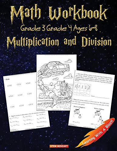 Imagen de archivo de The Unofficial Harry Potter Coloring Math Book Multiplication & Division (A) Ages 8+: Multiplying & Dividing within 1000 without Regrouping, Word . Word Search, CogAT Test Prep, and more! a la venta por HPB Inc.