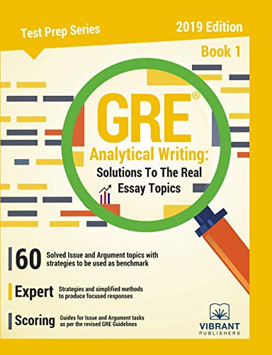 Stock image for GRE Analytical Writing: Solutions to the Real Essay Topics - Book 1 for sale by Bookmonger.Ltd