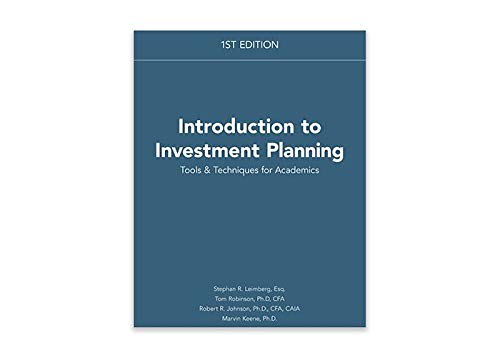 Beispielbild fr Introduction to Investment Planning: Tools Techniques for Academics zum Verkauf von suffolkbooks