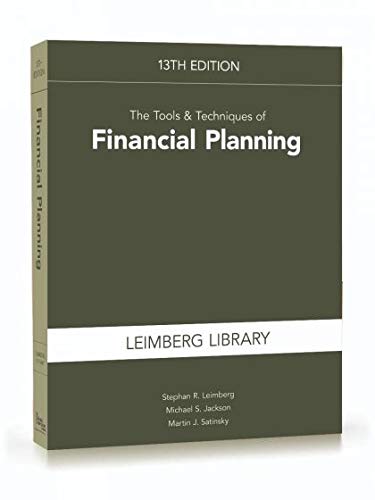 Beispielbild fr The Tools & Techniques of Financial Planning, 13th Edition (Tools and Techniques of Financial Planning) zum Verkauf von Textbooks_Source