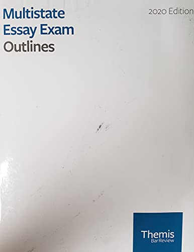 Imagen de archivo de Multistate Essay Exam - Outlines 2020 Editions a la venta por Gulf Coast Books