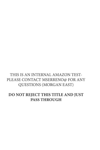 Stock image for YYZ Test: Please PASS this title - CA launch - CA and US for sale by Revaluation Books