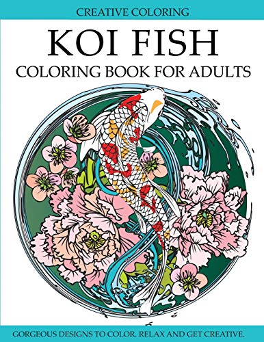 Stock image for Koi Fish Coloring Book for Adults for sale by PlumCircle